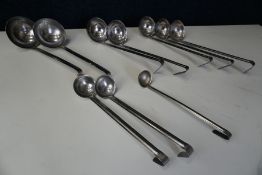 10no. Various Size Stainless Steel Laddles