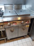 Angelo Po 1G1FR4GD Mobile Gas Dual Tank Deep Fat Fryer