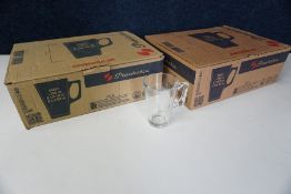 24no. Boxed Pasabache Handled Glass Mugs