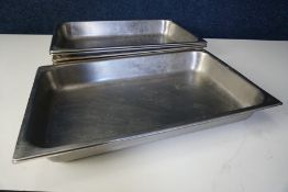 5no. Gastronorm Pans 500 x 300 x 65mm