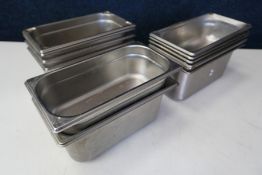 12no. Various Gastronorm Pans