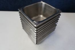 10no. Gastronorm Pans 135 x 150 x 100mm