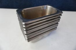 10no. Gastronorm Pans 80 x 150 x 65mm