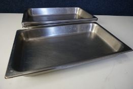 5no. Gastronorm Pans 500 x 300 x 65mm