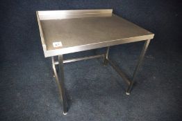 Stainless Steel Corner Prep Table with Splashback 1000 x 900 x 800mm