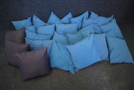25no. Various Blue Cushions as Illustrated