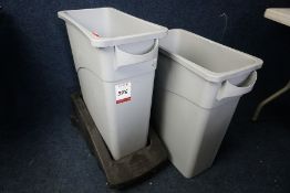 Rubbermaid Mobile Bin Trolley with 2no. Bins