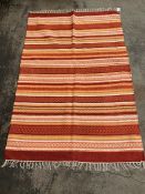 Orange Striped Interior Floor Rug 1200 x 1800mm