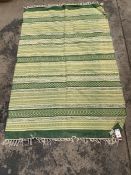 Green Striped Interior Floor Rug 1200 x 1800mm