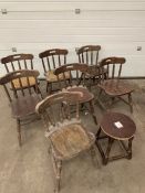 7no. Pub Chairs and 1no. Low Level Stool, Restoration Required