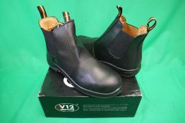 V12 Footwear VR609 Colt Black Dealer Safety Boot, Size: 12