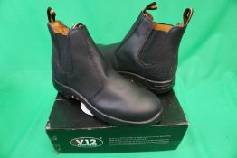 V12 Footwear VR609 Colt Black Dealer Safety Boot, Size: 11