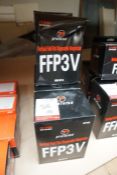 3no. Boxes of Proforce RP08 FFP3V Vertical Fold Flat Disposable Respirators