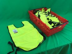Crate of High Visibility Bibs as Lotted