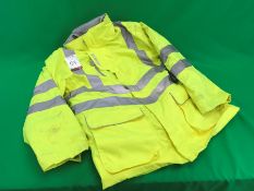 Pulsar High Visibility Jacket, Fleece Lined, Size: Large,
