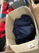 Quantity of Various Blue Sports Trousers, Varying in Size