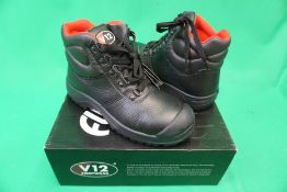 V12 Footwear V6863 Rhino Scuff Cap Safeety Boot, Size: 3