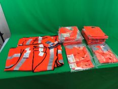 30no. Various Unused High Visibility Vests, 3no. Various Polo's