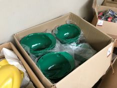 Quantity of Dark Green Blue Helmet Cases