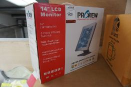 Unused Proview 14" LCD Monitor