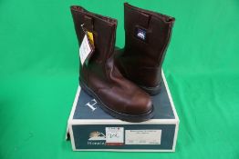 Himalayan 3550 Brown Leather Rigger Safety Boots, Size: 12