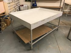 Mobile Timber Metal Framed Table
