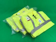 3no. Blue Rock Clothing Company High Visibility Jackets , Code: BRHVJKT01, Size: Small