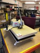 Adkins Global Heat Press Technology BMC20X Swing Away Press, Serial Number: 5602, Press Size: 20 x