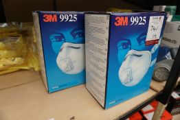 2no. Boxes of 3M 9925 FFP2 Valved Welding Fume Respirator as Lotted