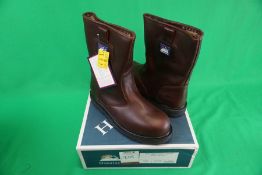 Himalayan 3550 Brown Leather Rigger Safety Boots, Size: 12