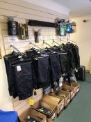 Entire Shelf of Stock Comprising Various Work Trousers, Knee Pads, Torches, Jackets etc Please Note: