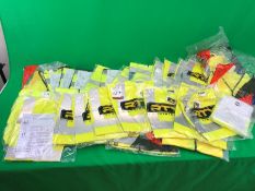 30no. Various Unused High Visibility Vests