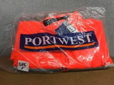 Portwest Orange High Visibility 3 in 1 Bomber Jacket Size: Small