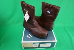 Himalayan 3550 Brown Leather Rigger Safety Boots, Size: 13