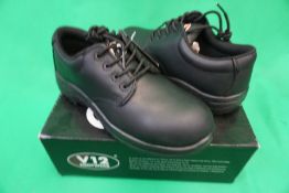 V12 Footwear V6411 Beaver Metal Free Safety Shoe, Size: 5