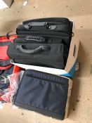 4no. Various Laptop Bags & 5no. Zip up a4 sized Paper holders