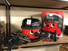 Numatic Henry Hoover Complete with Spare heads, Lance & Box