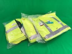 3no. Blue Rock Clothing Company High Visibility Jackets , Code: BRHVJKT01, Size: Small