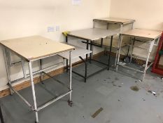 4no. Timber Topped Metal Framed Tables