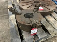 3- Jaw Chuck, 250mm dia, 90mm centre. Purchasers to confirm dimensions