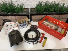 Quantity of Various Welding Equipment and Sundries as Lotted, Crate Not Included