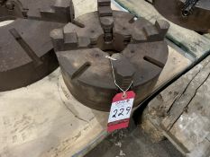 4-Jaw Chuck, 300mm dia, 85mm centre. Purchasers to confirm dimensions