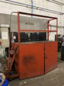 Inspection Platform Comprising; Metal Double Door Cupboard 1300h x 1900 x 650d & Checker Plate