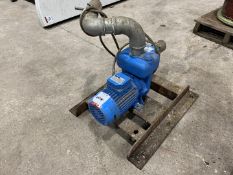Clarke CPE20A3 Industrial Self Priming Water Pump Connected to Steel Frame as Illustrated