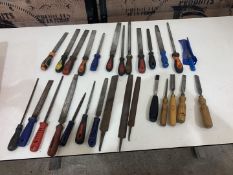 Quantity of Various Files and Chisels