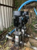 Grundfos CR15-04 Vertical Multistage Pump with Grundfos 4kw Motor. RRP £1,912