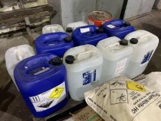 Quantity of Various Chemicals to Pallet as Lotted