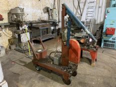 Steel Trolley with Hydrauic Driven Crane, Lot will Require Testing Prior to Use