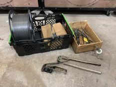 Manual Banding Kit Comprising, Reel of Banding, Tensioner Tool, Crimping Tool and Quantity of 12mm