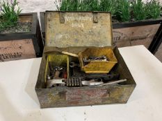 Metal Tool Chest with Contents as Lotted